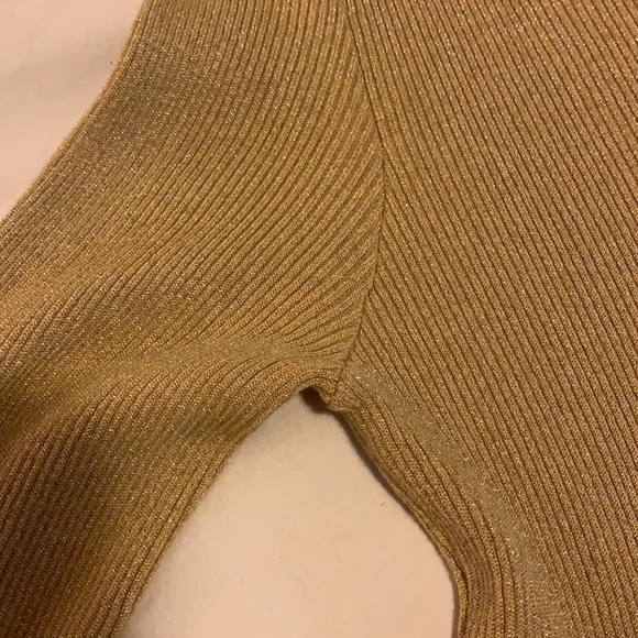 Free People Gold Belted Casual Dress - Picture 9 of 16